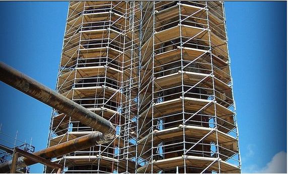 formwork with scaffolding supporting system